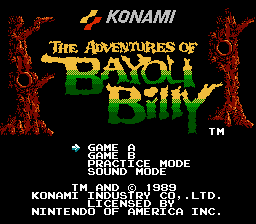 Original NES Title Screen