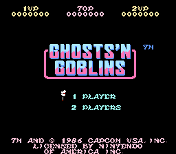 Original NES Title Screen