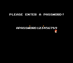 Password Entry Screen